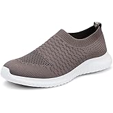 konhill Women's Slip On Sneakers Non Slip Walking Shoes Breathable Mesh Work Casual Lightweight Tennis Workout Shoes
