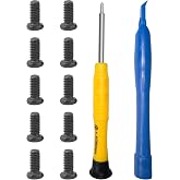 10Pcs Key Fob Screw with Repair Kit,Replacement Part 35116-SDA-A11 Compatible with Honda Key Remotes Since 2003 Black