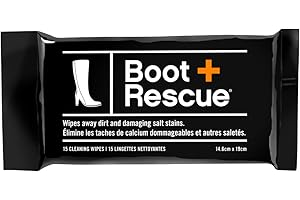 Boot Rescue All-Natural Cleaning Wipes. Remove Dirt & Damaging Salt Stains from Leather & Suede Shoes & Boots