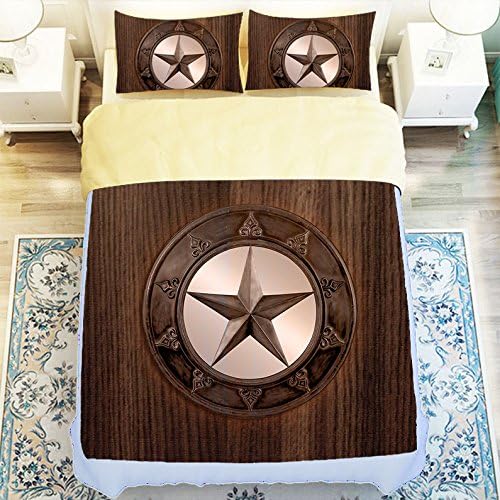 Custom Western Texas Star 4 Piece Duvet Cover Set King Size