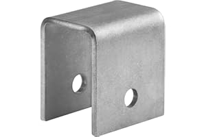 eoere 4 PCS Weld On Trailer Leaf Spring Hanger Front/Center/Rear Hanger for Double Eye Springs, Fit 1-3/4" Springs 3-1/4" Tall - 9/16" Bolt Hole