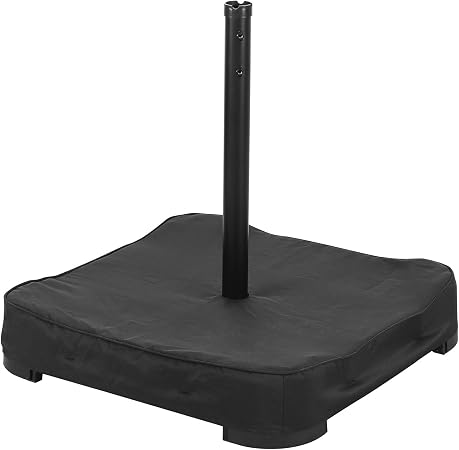 Amazon Com Doit Double Sided Umbrella Base With 2 Sandbags And Cover Patio Double Sided Umbrella Base Weights Black Garden Outdoor
