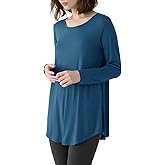 Latuza Women's Viscose Long Sleeves Tunic Lounge Pajama Top