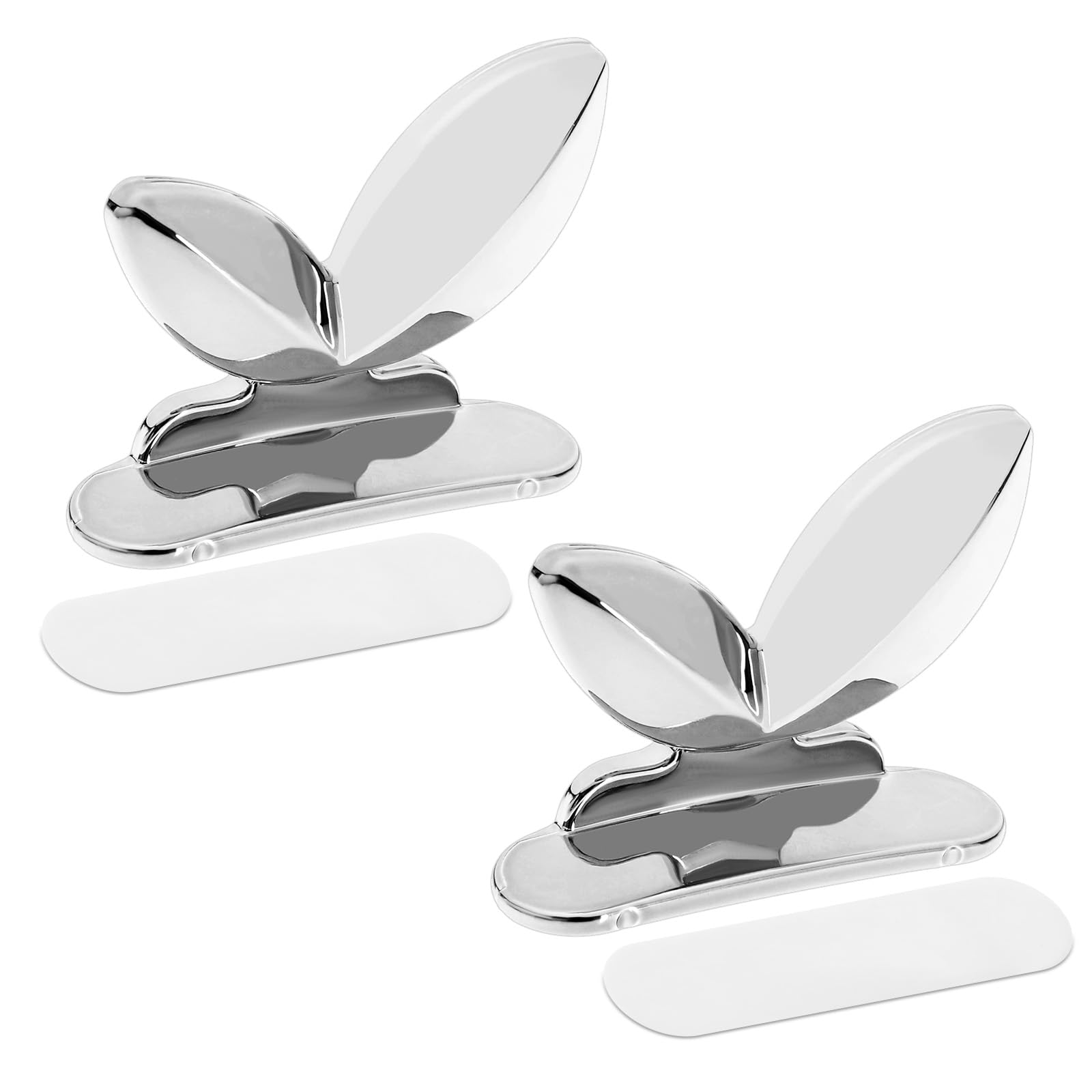 VGOL 2Pcs Toilet Seat Lifter with Acrylic Adhesives ABS Toilet Lid Handle Toilet Lid Lift Tool Accessories for Home Hotels Toilet Silver