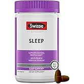 Swisse Sleep Valerian Root Capsules | Valerian Root Extract + Magnesium + Licorice + Hops | Melatonin Free Herbal Sleep Supplement | Helps Relieve Nervous Tension | 120 Tablets