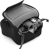 USA Gear Compact Point-and-Shoot Camera Pouch – Neoprene Camera Sleeve for Sony ZV-1/ZV-1F/ZV-1 II, RX100 VII, Canon G7 X Mark III, OM System Tough TG-7/TG-6, Ricoh GR IV (4.5 x 4.5 x 2.65 in)
