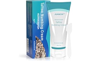 JUANCHI Tattoo Numbing Cream, 5% Lidocaine Cream, Painless Numbing Cream for Tattoos, 6-8 Hours Maximum Extra Strength