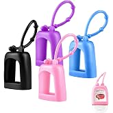 Hand Sanitizer Holder Compatible with Bath and Body Works Pocketbac, 4 Pack | Hand Sanitizer Case, Flexible and Durable Protective Silicone Sleeve, with Keychain, Ideal for Backpack and Outdoor