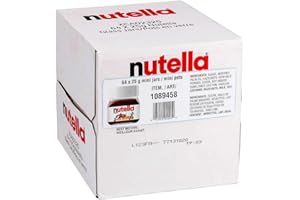 Nutella Hazelnut Spread with Cocoa Glass Jar.88 Ounce - 64 per case.