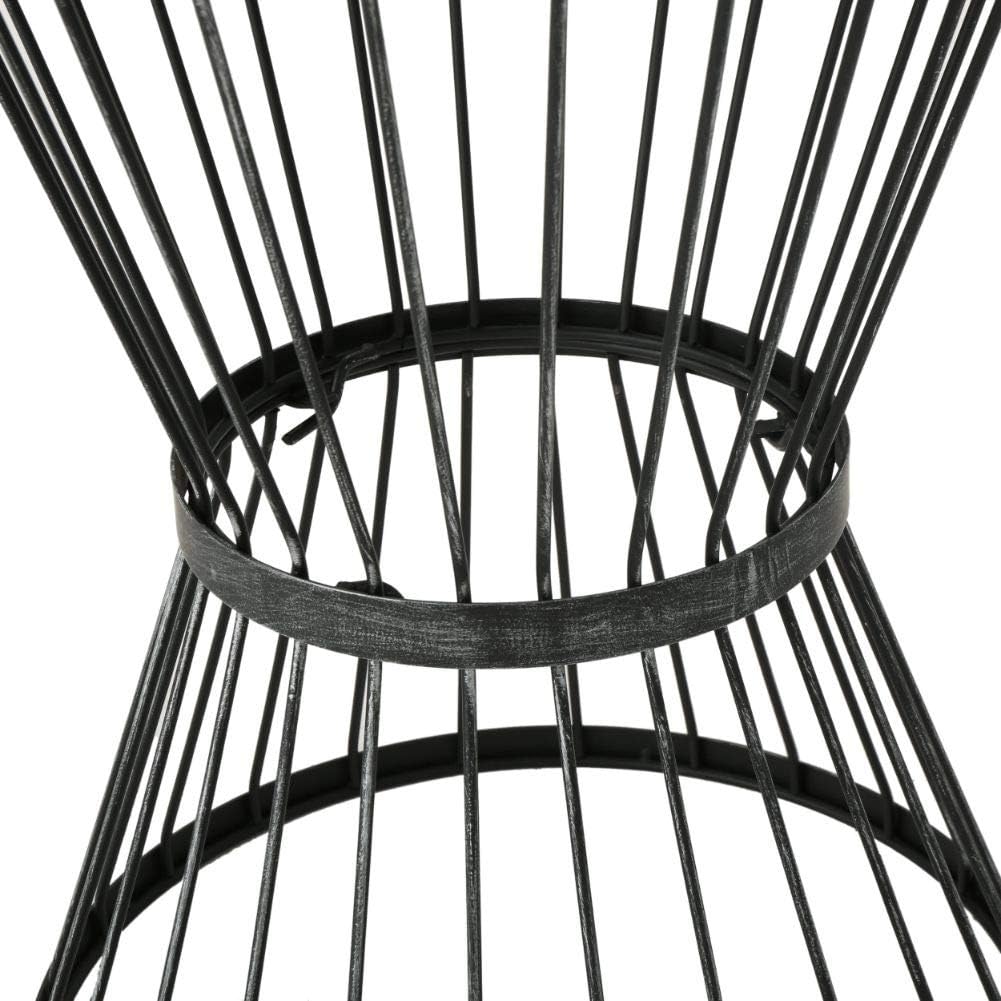Christopher Knight Home Lassen Outdoor 16" Iron Side Table, Matte Black : Garden & Outdoor