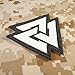 LEGEEON Glow Dark Valknut Viking Norse Rune Morale Tactical Hook-and-Loop Patch