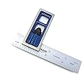 Benchmark Tools 106607 4” Woodworking Precision Double Square 1/8” and 1/16” Graduations Accurate to +/- 0.002 inch Over Length of Hardened Stainless Steel Blade
