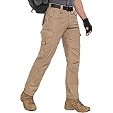 Zoofly Men's Cargo Pants Ripstop Water Resistant Hiking Work Pants Outdoor Multi Pockets Army Tactical Pants (Not Belt)