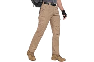 Zoofly Men's Cargo Pants Ripstop Water Resistant Hiking Work Pants Outdoor Multi Pockets Army Tactical Pants (Not Belt)