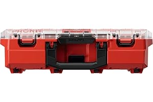 Hilti ProKit Full-Size Organizer, Small Parts Storage with 11 Bins, Clear Locking Lid, IP65 Dust & Water Resistant, Impact-Re