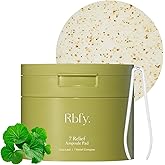 Rbfy. 7 Relief Ampoule Pad (60 Pads) – Quick Calming & Soothing Toner Pads with 7 Herbal Blend, Moisturizing Comfort for Stressed and Sensitive Skin | Family-Friendly Vegan Korean Skincare