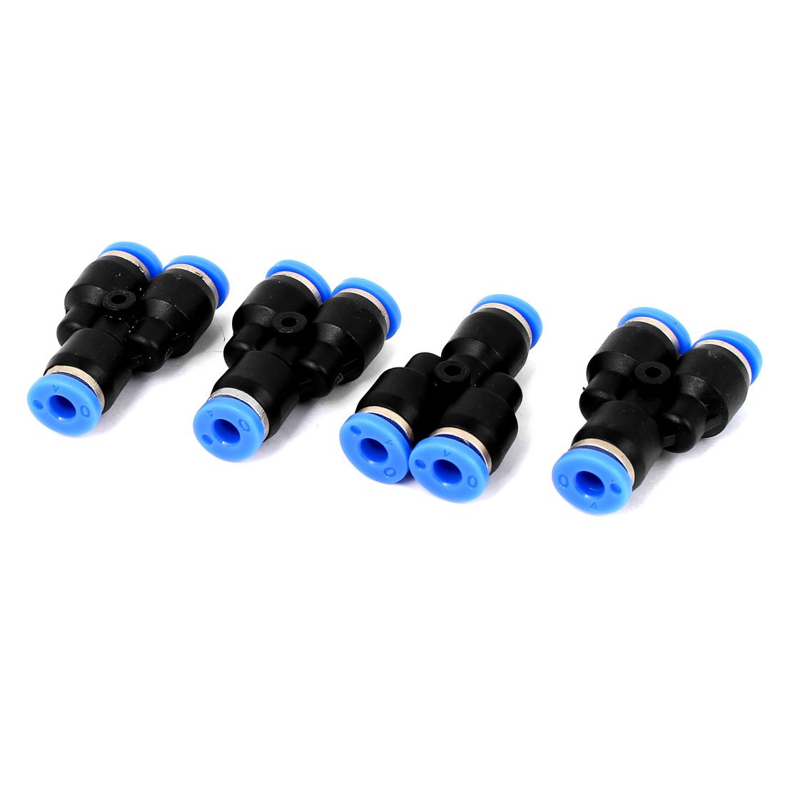 Sourcingmap 4mm Dia Tube 3-Way Y Shape Air Pneumatic Fitting Connector 4pcs