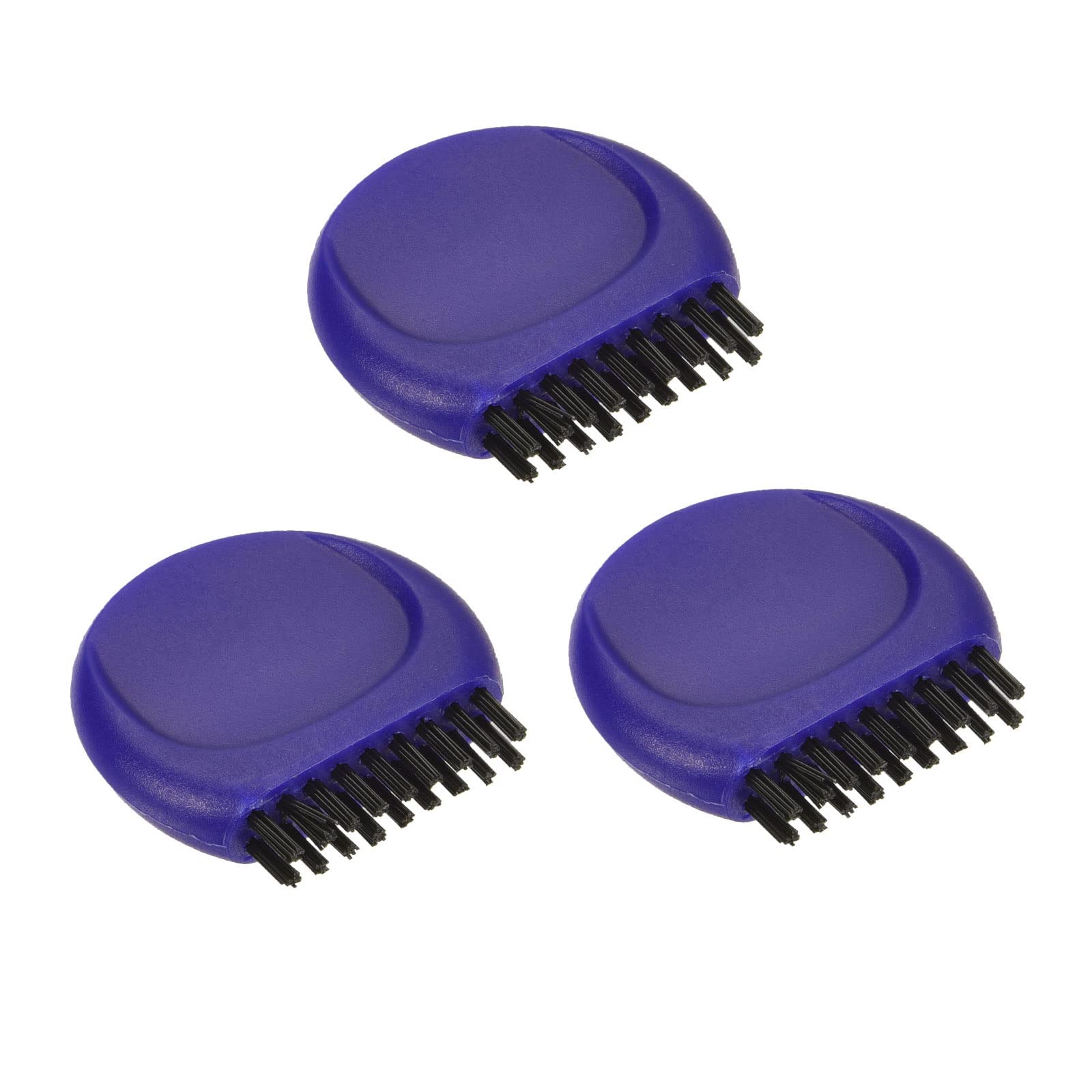 M METERXITY 3 Pack Mini Golf Club Brush - Golf Course, Round Soft & Portable & Dust Clean, Apply to Golf Links (1.18 x 1.22 x 0.3 Inch, Blue)