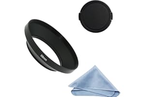 SIOTI 58mm Lens Hood, Matte Treatment Inside, Aluminum Material, Compatible with All Camera Lens S/C/N/F/O/P etc.(58mm)