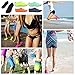 SHOESKISS Barefoot Water Skin Shoes Aqua Socks for Beach Swim Surf Yoga Exercise (6. XXXL(US M:11-12), Black)