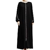 istanbul styles Women's Abaya Long Sleeve Open Quarry Floor Length Zipper Floor Length Turkish Islamic Fashion