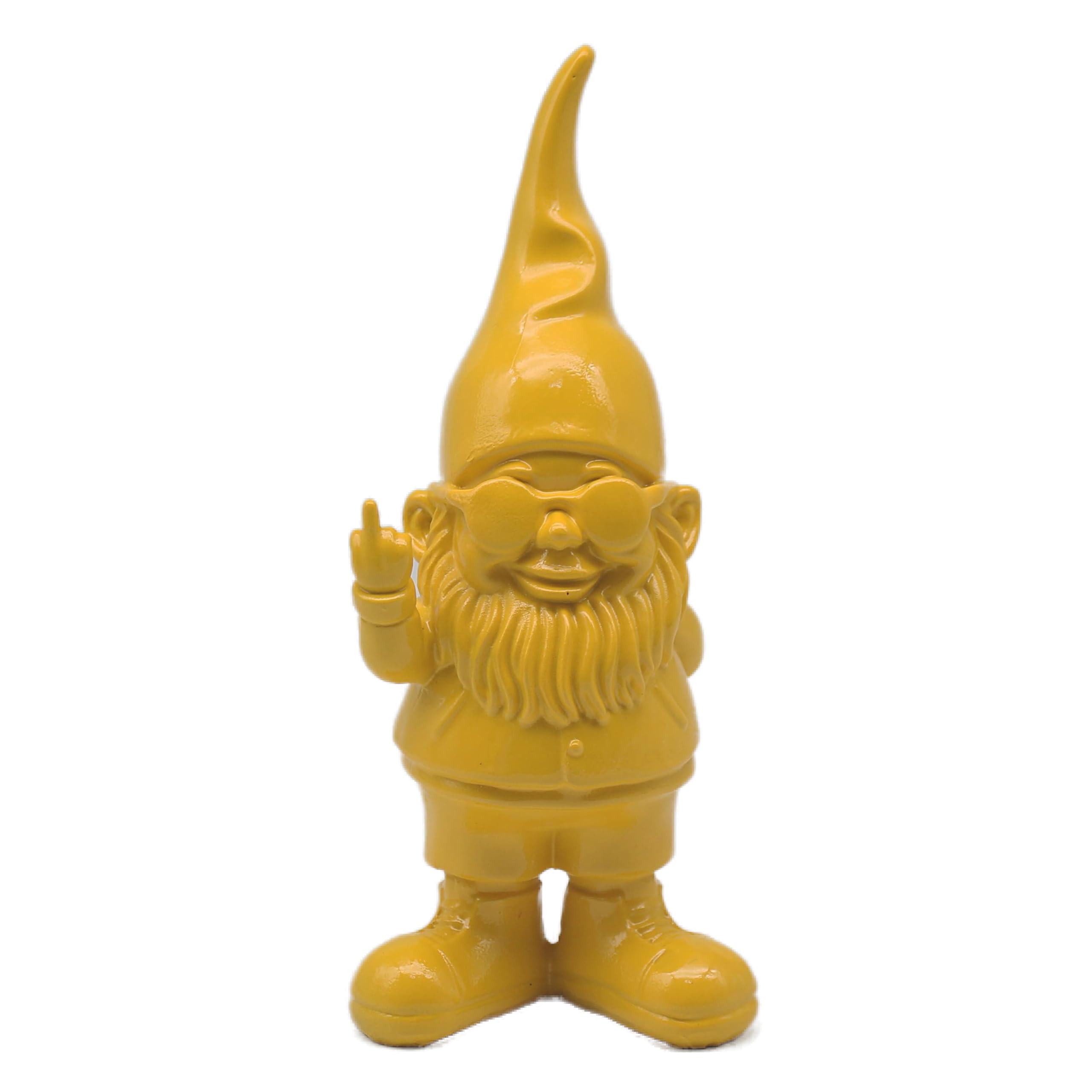 Lesser & Pavey Gnomes Home Decor Figurines & Ornaments For Home & Office | Decorative Home Accessories Statues For Indoor & Outdoor | Lovely Gifts for Women & Men Swearing Yellow 27 Cm