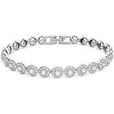 Swarovski Una Angelic Bracelet with White Crystals on a Rhodium Plated Setting