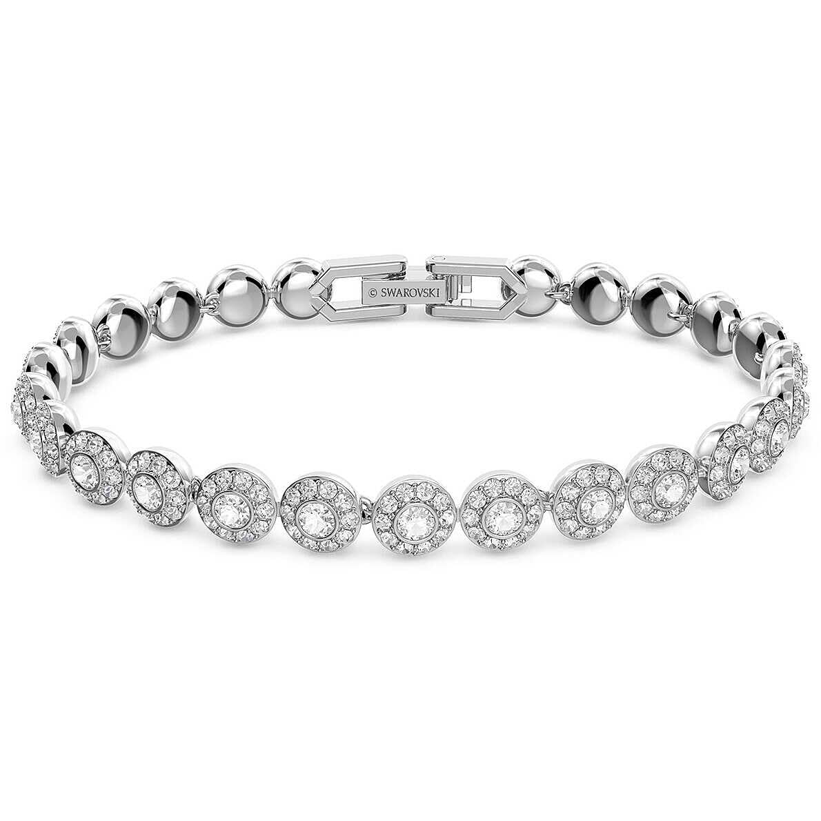 Photo 1 of Swarovski Una Angelic Bracelet with White Crystals on a Rhodium Plated Setting
