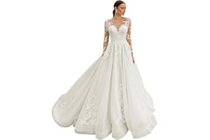 WaterDress Beach Wedding Dresses for Bride 2025 Long Sleeve Lace Boho Bridal Gowns for Women WDW001