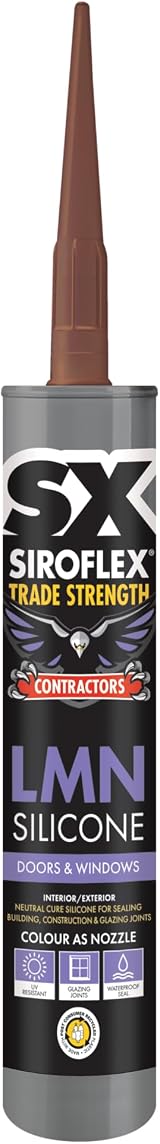 Siroflex SX Contractors Brown Low Modulus Silicone Sealant 300ml - Durable view 1