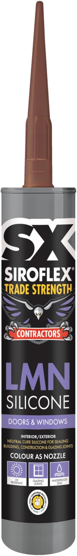 Siroflex SX Contractors Brown Low Modulus Silicone Sealant 300ml - Durable