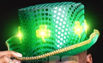 st patrick's day light up hats