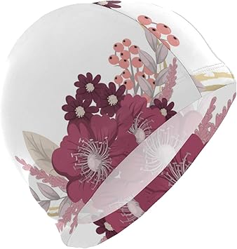 Amazon スイミングキャップ メンズ 伸縮性 防水 花柄 かわいい 練習用 学生用 レディース 男女兼用 帽子 Uvカット 競泳 水泳 プールキャップ 耐久性 水上スポーツ Mxyjf スイムキャップ