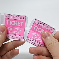 DGBDPACK 250 Raffle Tickets, 50/50 Double Roll
