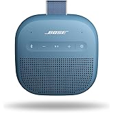 Bose SoundLink Micro Portable Bluetooth Speaker (2nd Gen), Wireless Outdoor Speaker, Up to 12 Hours Battery Life, Waterproof and Dustproof, Blue Dusk