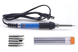 (Soldering Irons) - GLE2016 Electric Soldering Iron Kit 60W Adjustable Temperature Welding Soldering Iron with 5pcs Different