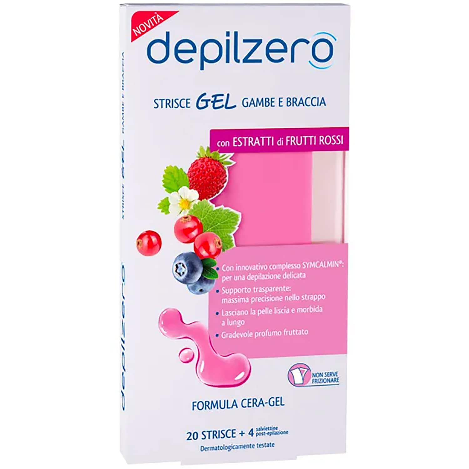 depilatory gel strips legs and arms - 20 strips
