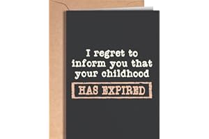Funny 18th Birthday Card for men or women with envelope | Joke card for someone who is turning 18 years old | Original and un