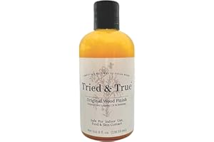 Tried & True Original Wood Finish, 8 oz. - Linseed Oil & Beeswax Blend, Ideal for All Woodwork, Long-Lasting Durability, Food Safe Sealer, Non-Toxic Wood Finish