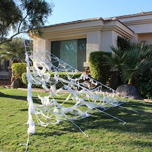 61yO2RTUpdL. AC  - Halloween Giant Spider Web Set Includes 5 ft