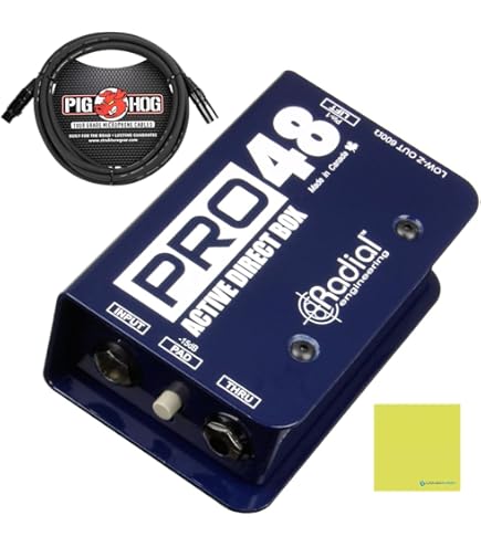 Radial J48 アクティブダイレクトボックス Radial J48 1-channel Active 48v Direct Box | Sweetwater