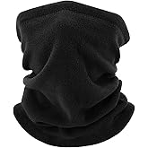 Supeniu Winter Neck Warmer, Polar Fleece Neck Gaiter Warm Face Cover, Cold Weather Ski Face Mask Windproof for Men and Women