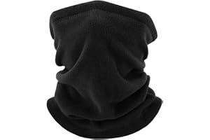 Supeniu Winter Neck Warmer, Polar Fleece Neck Gaiter Warm Face Cover, Cold Weather Ski Face Mask Windproof for Men and Women