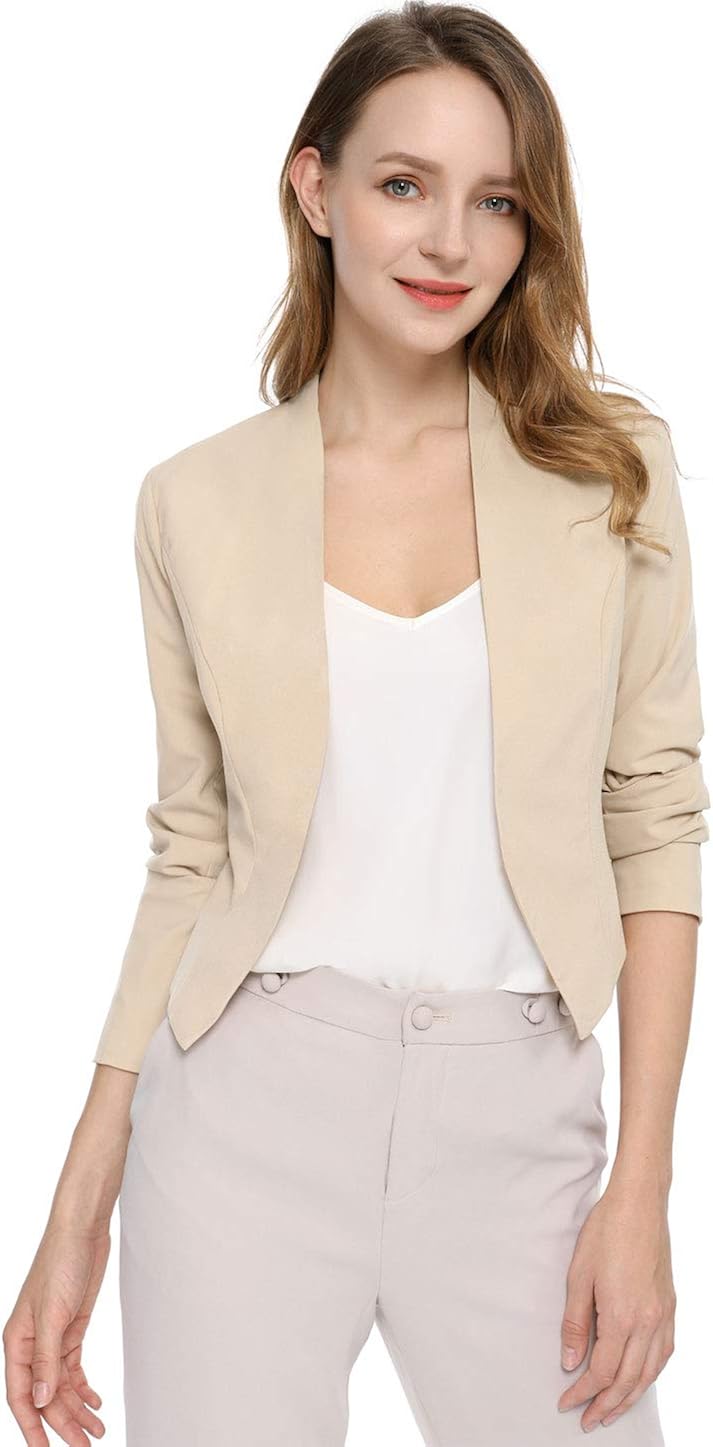 cropped blazer for dresses