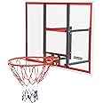 PEXMOR Wall-Mount Basketball Backboard Hoops & Goals Rim Combo Kit&Shatterproof Polycarbonate Board&All-Steel Rustproof Frame&for Standard No.7 Balls