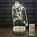 FlyonSea Football lamp,Rugby Ball Bedside Lamp 7 Colors Change + Remote Control with Timer Kids Night Light Optical Illusion Lamps for Kids Lamp As a Gift Ideas for Boys or Kids