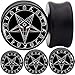 0g (8mm) to 25mm black wood logo ear plug MoDTanOiz (Style sort by image A > B > C > D > E > F > G > H)