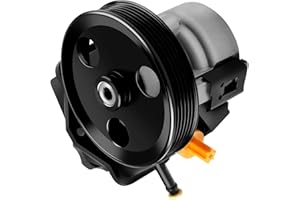 ASTOU Power Steering Pump with Pulley with Reservoir Fit 2006-2011 for Chevrolet Impala, 2006-2007 for Chevrolet Monte Carlo V6 3.5L 3.9L Replaces OE 20-69989 Power Assist Pump