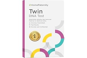 HomePaternity Twin DNA Test, Fast Results, Highest Accuracy Available with Up to 34 Genetic Markers Tested, All Lab Fees & Shipping Included, Identical or Fratneral Twins