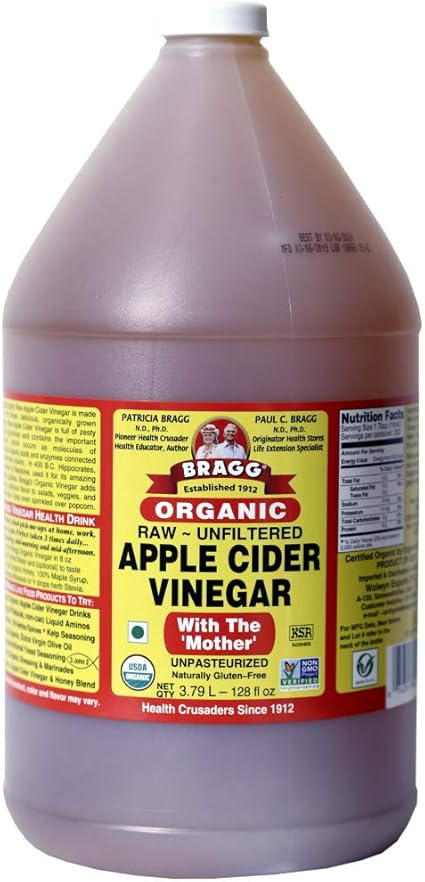 Bragg Apple Cider Vinegar 1 Gallon 128 Ounces Amazon Ca Grocery